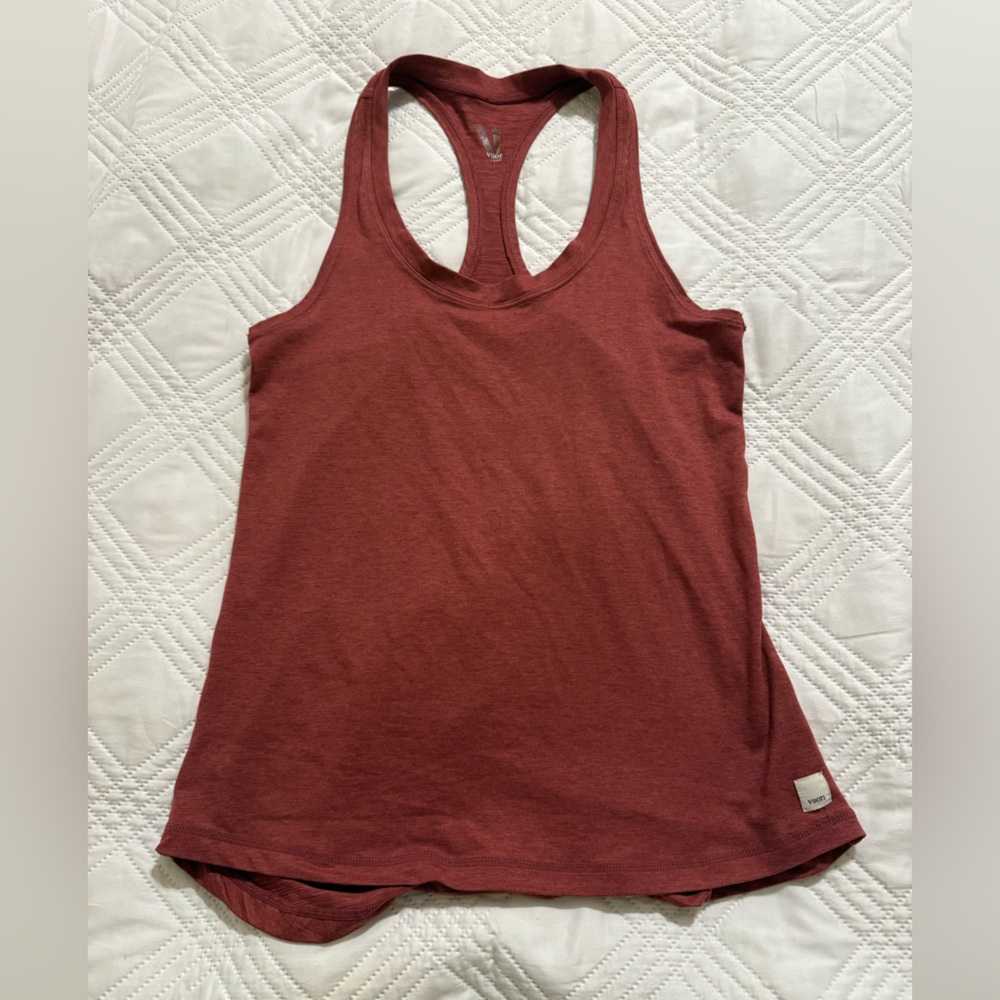 Vuori dusty pink tank, extra small